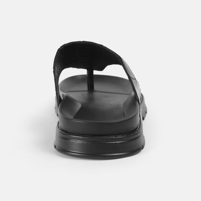 Mochi Men Black Casual Slippers (SKU: 16-1158-11-40)
