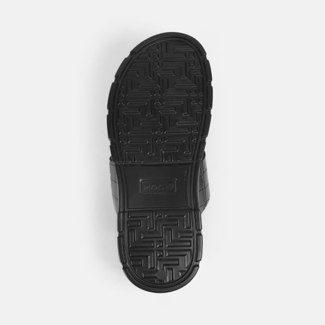 Mochi Men Black Casual Slippers (SKU: 16-1158-11-40)