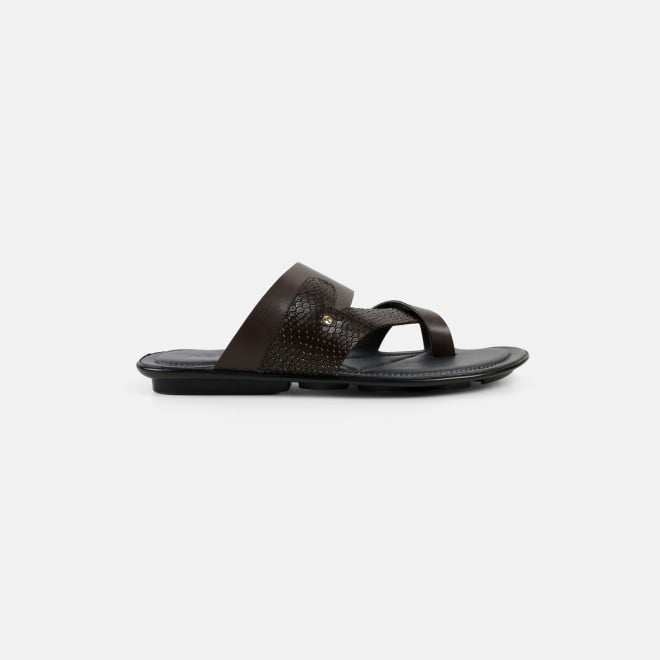 Mochi Men Brown Casual Slippers (SKU: 16-1159-12-40)