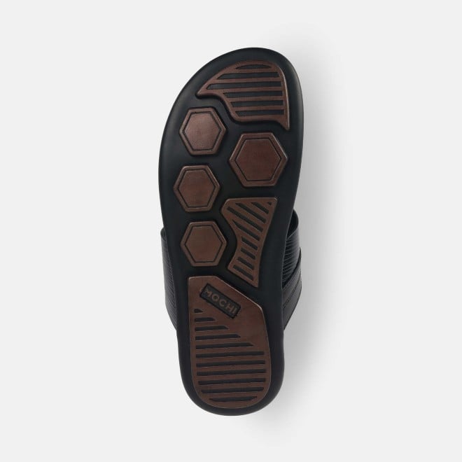 Mochi Men Black Casual Slippers (SKU: 16-1160-11-40)