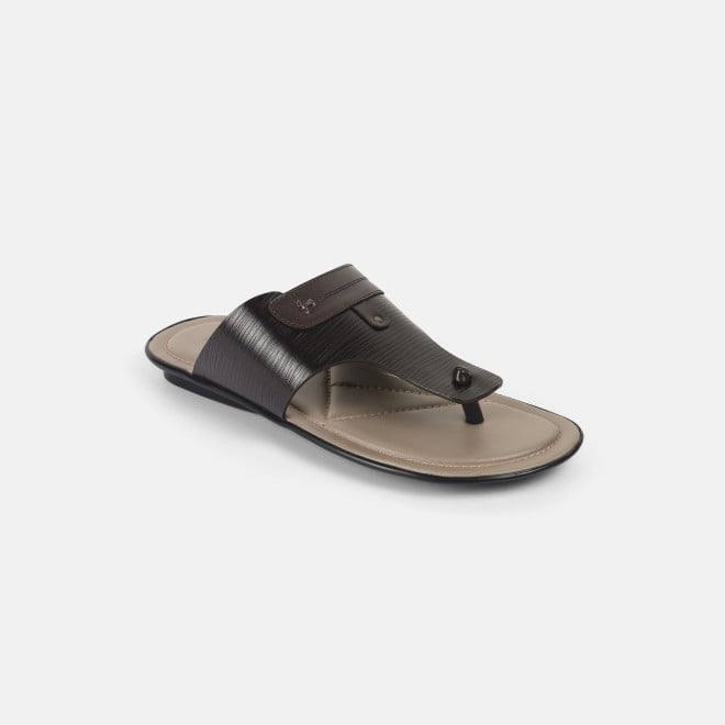 Mochi Men Brown Casual Slippers (SKU: 16-1160-12-40)