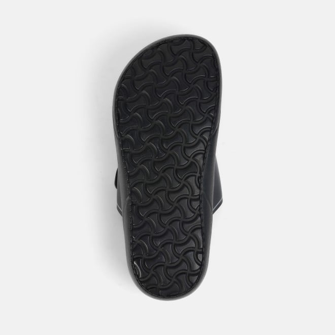 Mochi Men Black Casual Slippers (SKU: 16-1161-11-40)