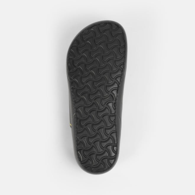 Mochi Men Black-yellow Casual Slippers (SKU: 16-1161-82-40)