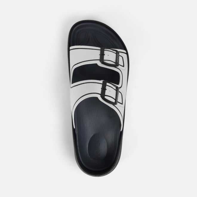 Mochi Men White Casual Slippers (SKU: 16-1161-16-40)