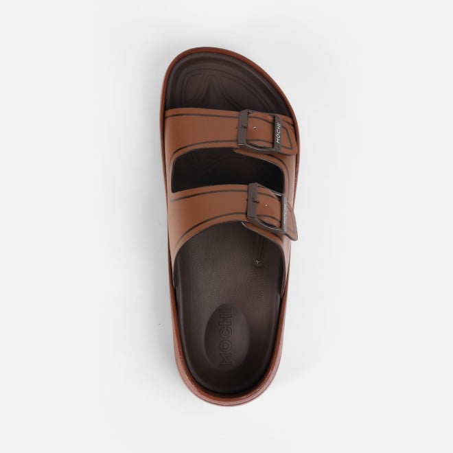 Mochi Men Tan Casual Slippers (SKU: 16-1161-23-41)