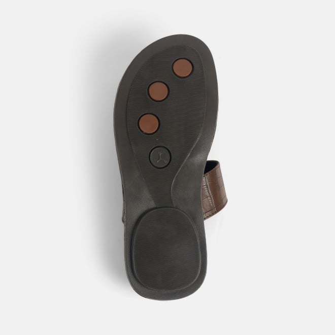 Mochi Men Brown Casual Slippers (SKU: 16-1174-12-40)