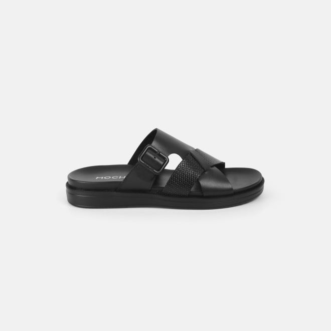 Mochi Men Black Casual Slippers (SKU: 16-1175-11-40)