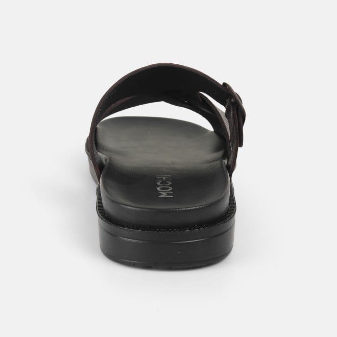 Mochi Men Brown Casual Slippers (SKU: 16-1175-12-41)