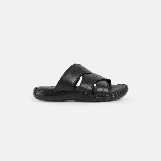 Mochi Men Black Casual Slippers (SKU: 16-1182-11-40)
