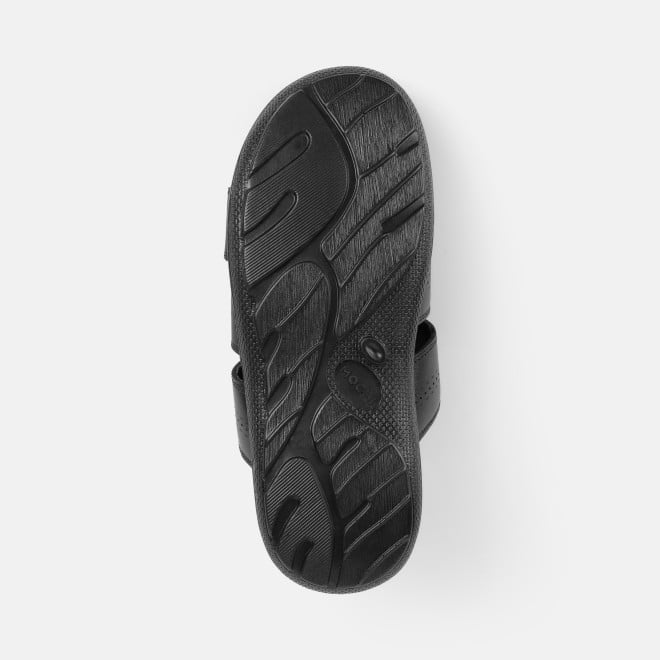 Mochi Men Black Casual Slippers (SKU: 16-1182-11-40)