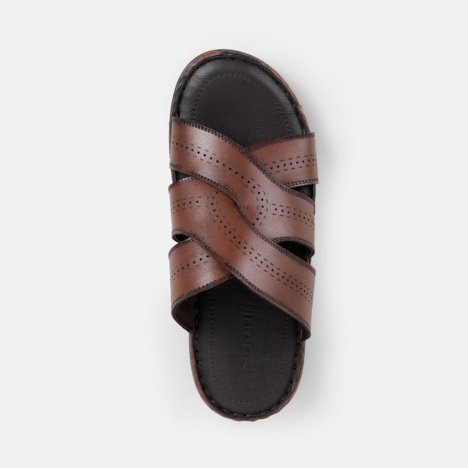 Mochi Men Tan Casual Slippers (SKU: 16-1182-23-40)