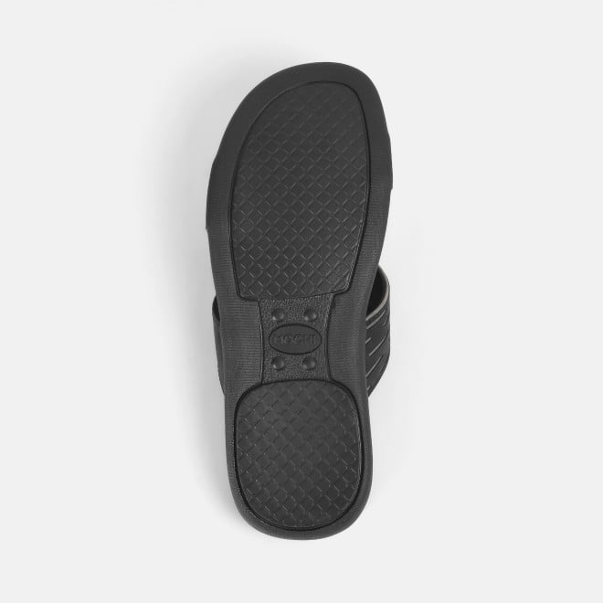 Mochi Men Black Casual Slippers (SKU: 16-1184-11-40)