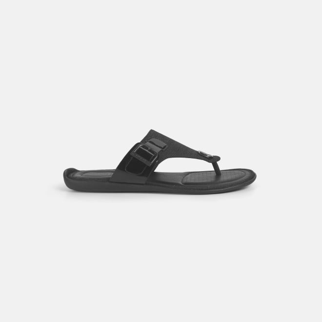 Mochi Men Black Casual Slippers (SKU: 16-1185-11-40)