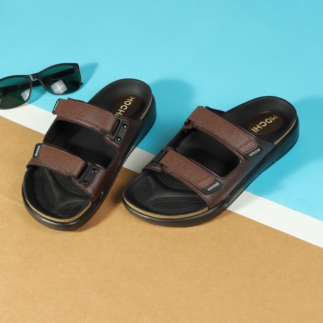 Mochi Men Brown Casual Slippers (SKU: 16-1188-12-42) Mochi Men Brown Casual Slippers (SKU: 16-1188-12-42)