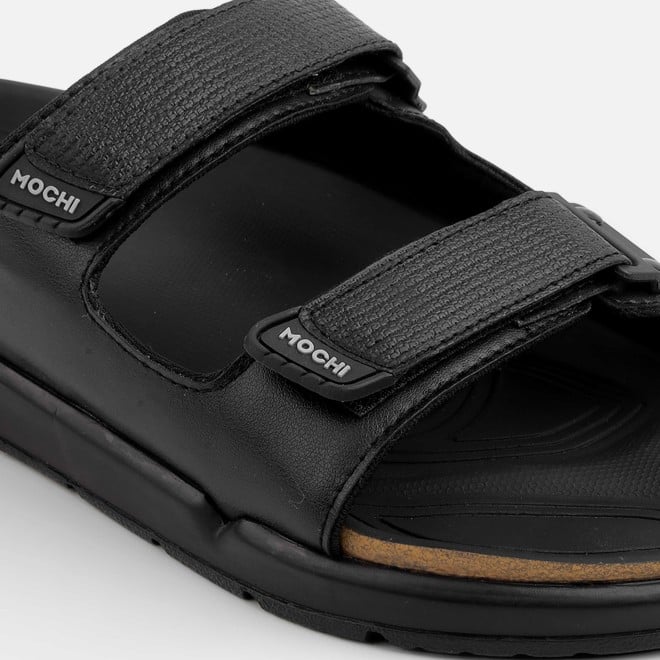 Mochi Men Black Casual Slippers (SKU: 16-1188-11-40)