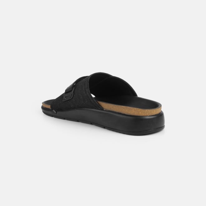 Mochi Men Black Casual Slippers (SKU: 16-1189-11-40)