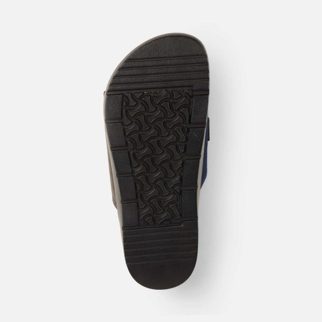 Mochi Men Blue Casual Slippers (SKU: 16-1189-45-40)