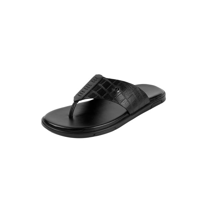 Mochi Men Black Casual Slippers (SKU: 16-1196-11-40)
