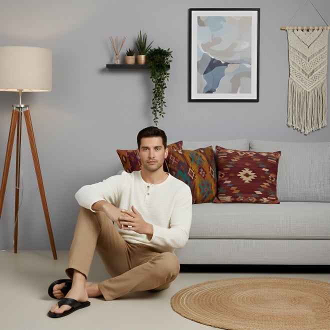 Mochi Men Black Casual Slippers (SKU: 16-1196-11-40)