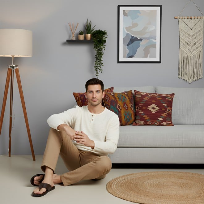 Mochi Men Brown Casual Slippers (SKU: 16-1196-12-40)