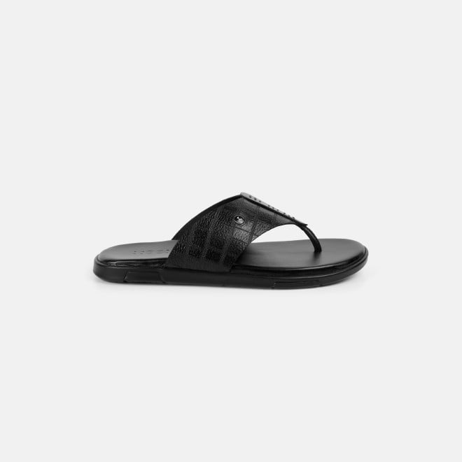 Mochi Men Black Casual Slippers (SKU: 16-1196-11-40)