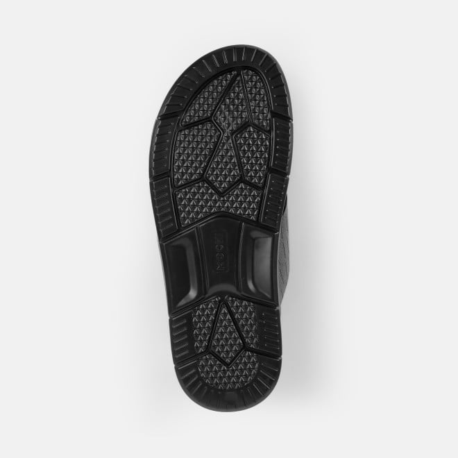 Mochi Men Black Casual Slippers (SKU: 16-1196-11-40)