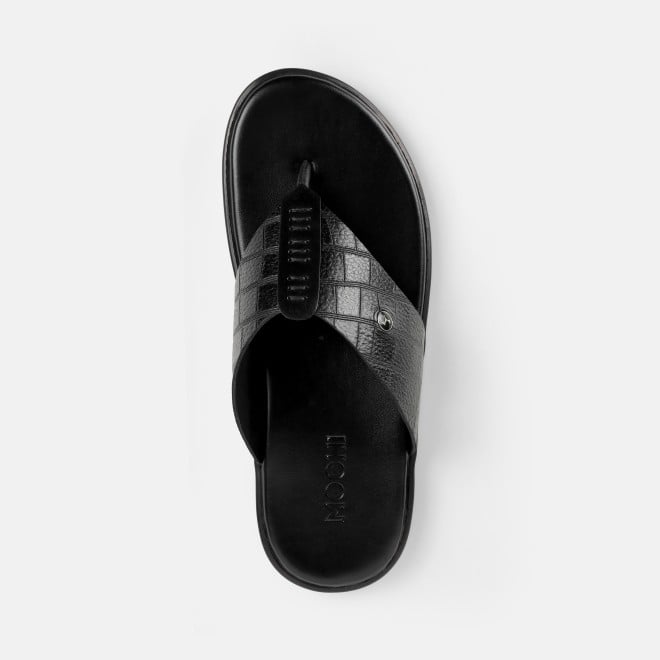 Mochi Men Black Casual Slippers (SKU: 16-1196-11-40)