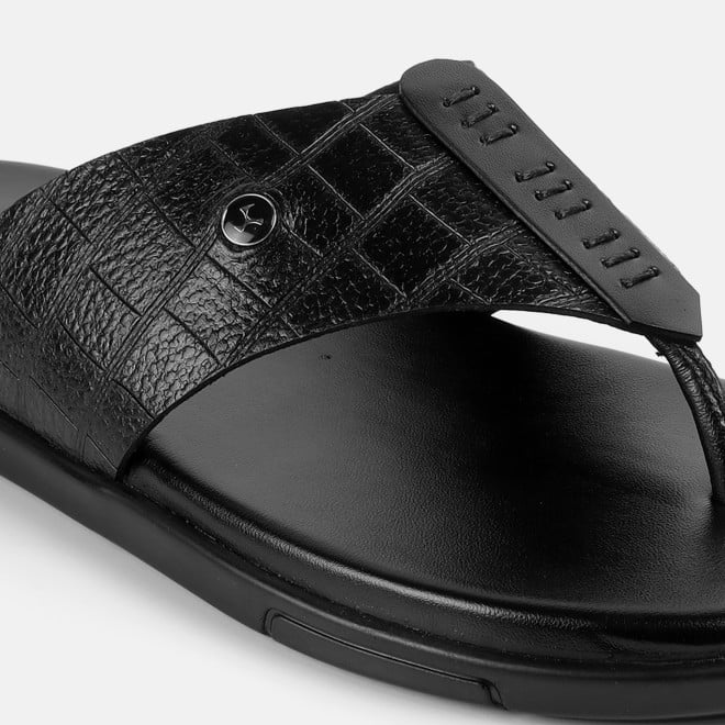 Mochi Men Black Casual Slippers (SKU: 16-1196-11-40)