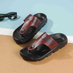 Buy Mochi Men Maroon Casual Slippers Online SKU: 16-1199-44-40