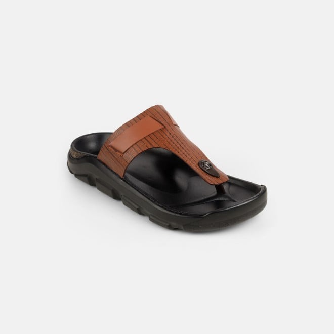 Mochi Men Tan Casual Slippers (SKU: 16-1199-23-40)