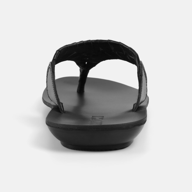 Mochi Men Black Casual Slippers (SKU: 16-1200-11-41)
