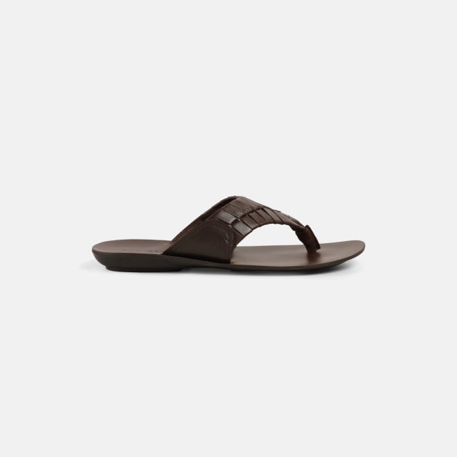 Mochi Men Brown Casual Slippers (SKU: 16-1200-12-40)