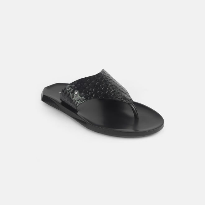 Mochi Men Green Casual Slippers