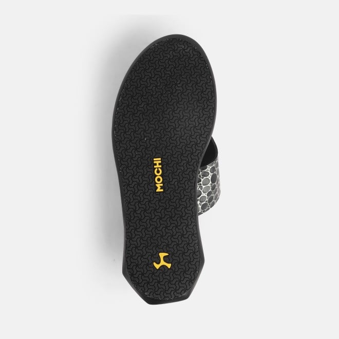 Mochi Men Black Casual Slippers (SKU: 16-1201-11-40)