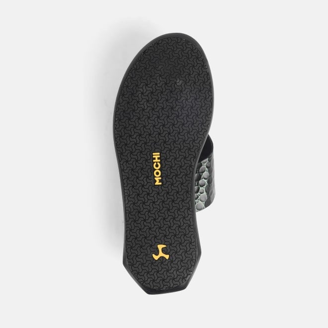 Mochi Men Green Casual Slippers (SKU: 16-1201-21-40)