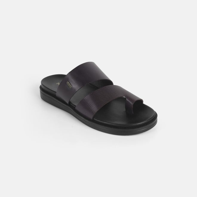Mochi Men Brown Casual Slippers