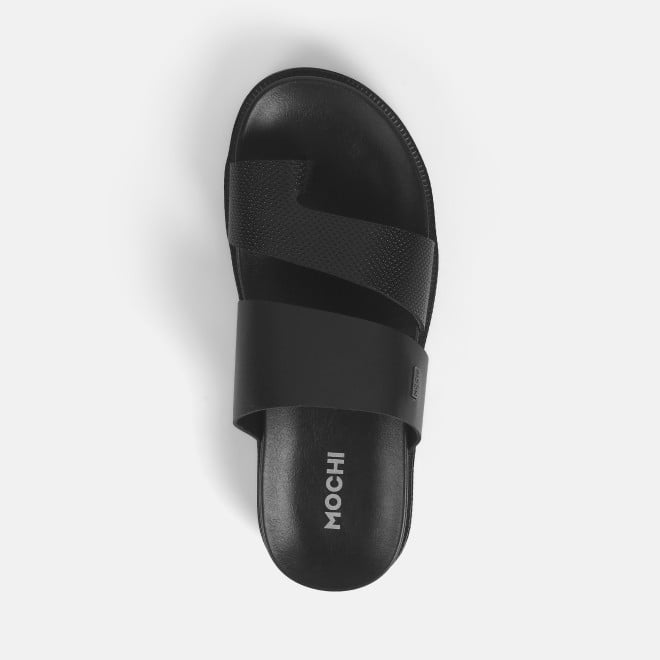 Mochi Men Black Casual Slippers (SKU: 16-1202-11-40)