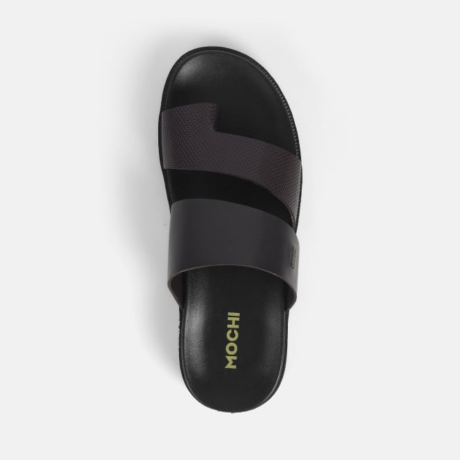 Mochi Men Brown Casual Slippers (SKU: 16-1202-12-40)