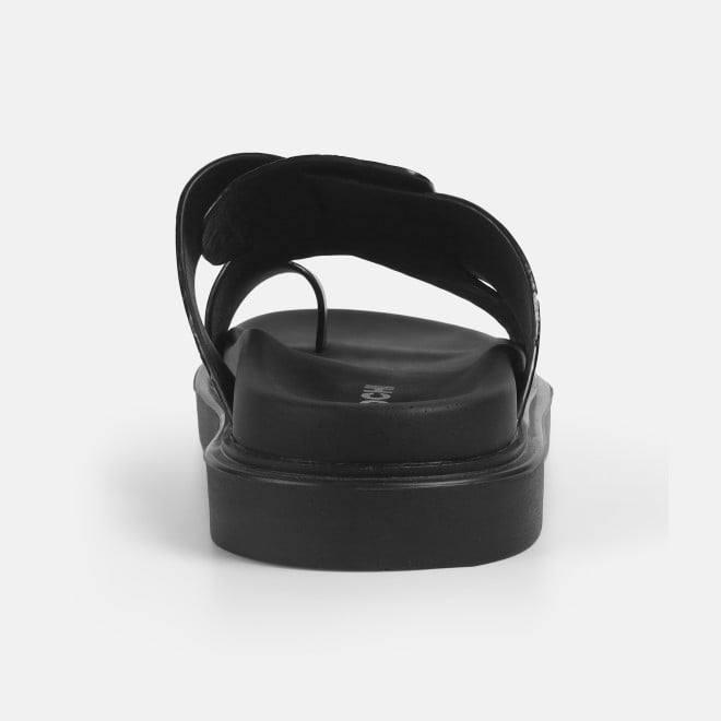 Mochi Men Black Casual Slippers (SKU: 16-1207-11-40)