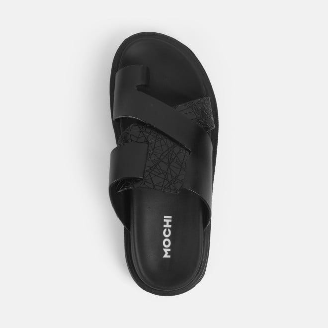 Mochi Men Black Casual Slippers (SKU: 16-1207-11-40)
