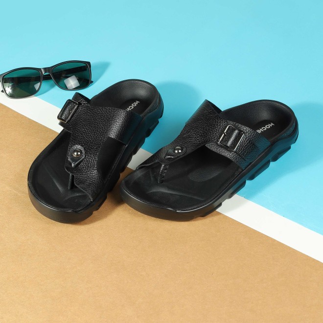 Mochi Men Black Casual Slippers (SKU: 16-1210-11-43)