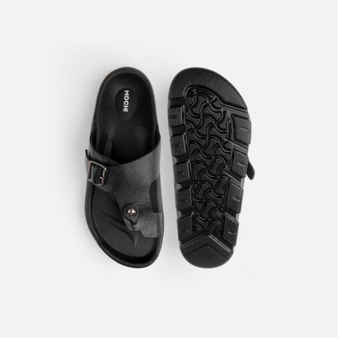 Mochi Men Black Casual Slippers (SKU: 16-1210-11-43)