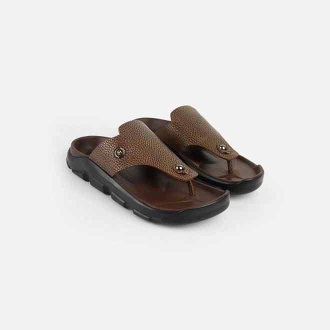 Mochi Men Tan Casual Slippers (SKU: 16-1211-23-40)