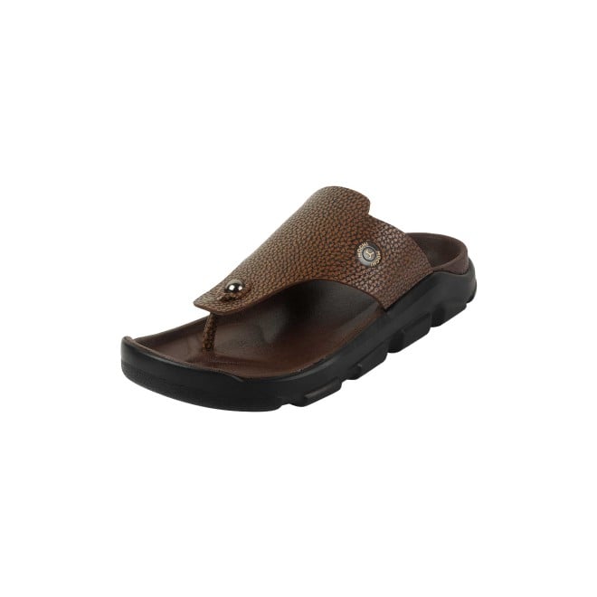 Mochi Men Tan Casual Slippers (SKU: 16-1211-23-40)