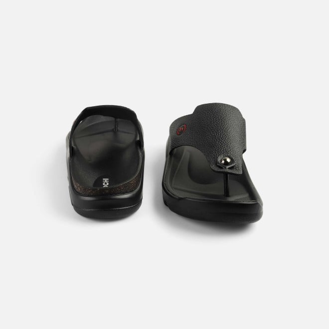 Mochi Men Black Casual Slippers (SKU: 16-1211-11-40)