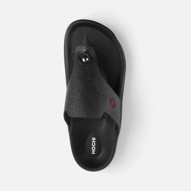 Mochi Men Black Casual Slippers (SKU: 16-1211-11-40)
