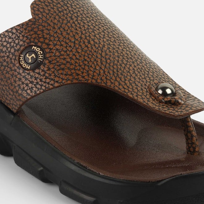 Mochi Men Tan Casual Slippers (SKU: 16-1211-23-40)