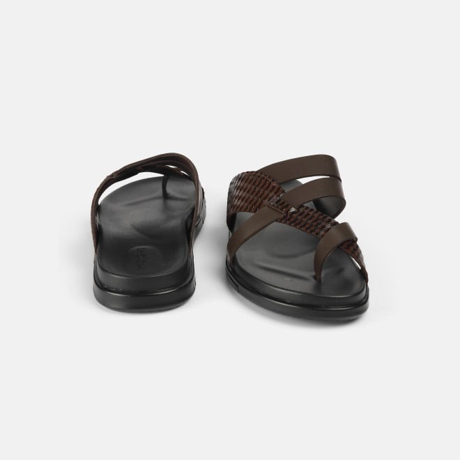 Mochi Men Brown Casual Slippers (SKU: 16-1212-12-40)