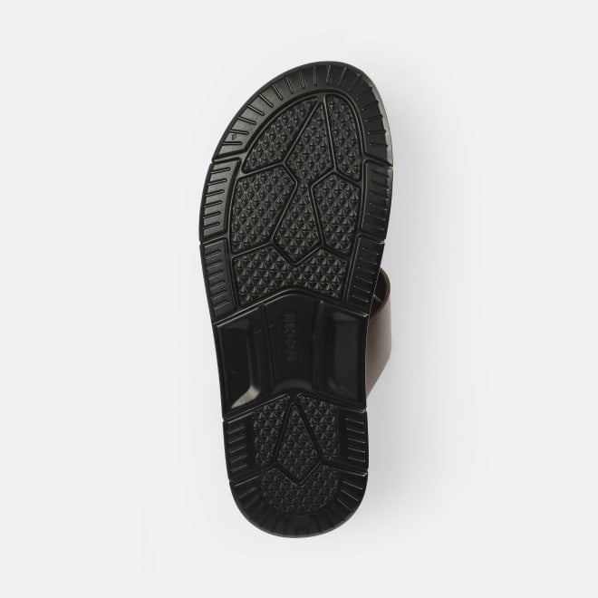 Mochi Men Brown Casual Slippers (SKU: 16-1212-12-40)