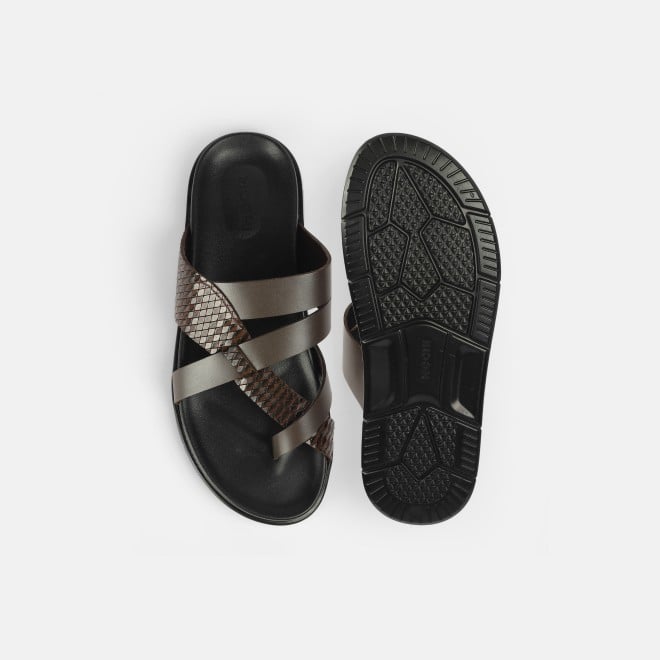 Mochi Men Brown Casual Slippers (SKU: 16-1212-12-40)